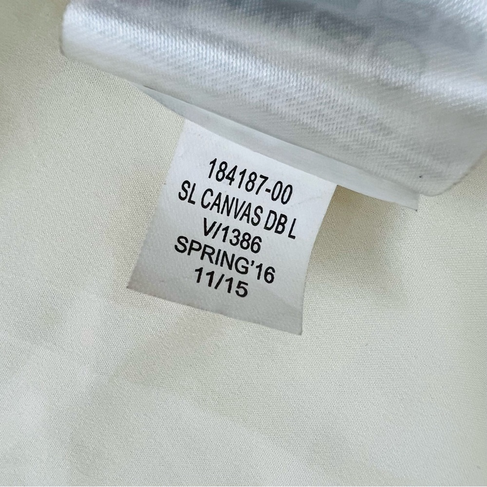 Banana Republic Linen Cotton Peplum Dress Oatmeal Color Size 10 - Picture 8 of 12